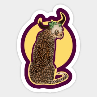 Leopard of Dionysus Sticker